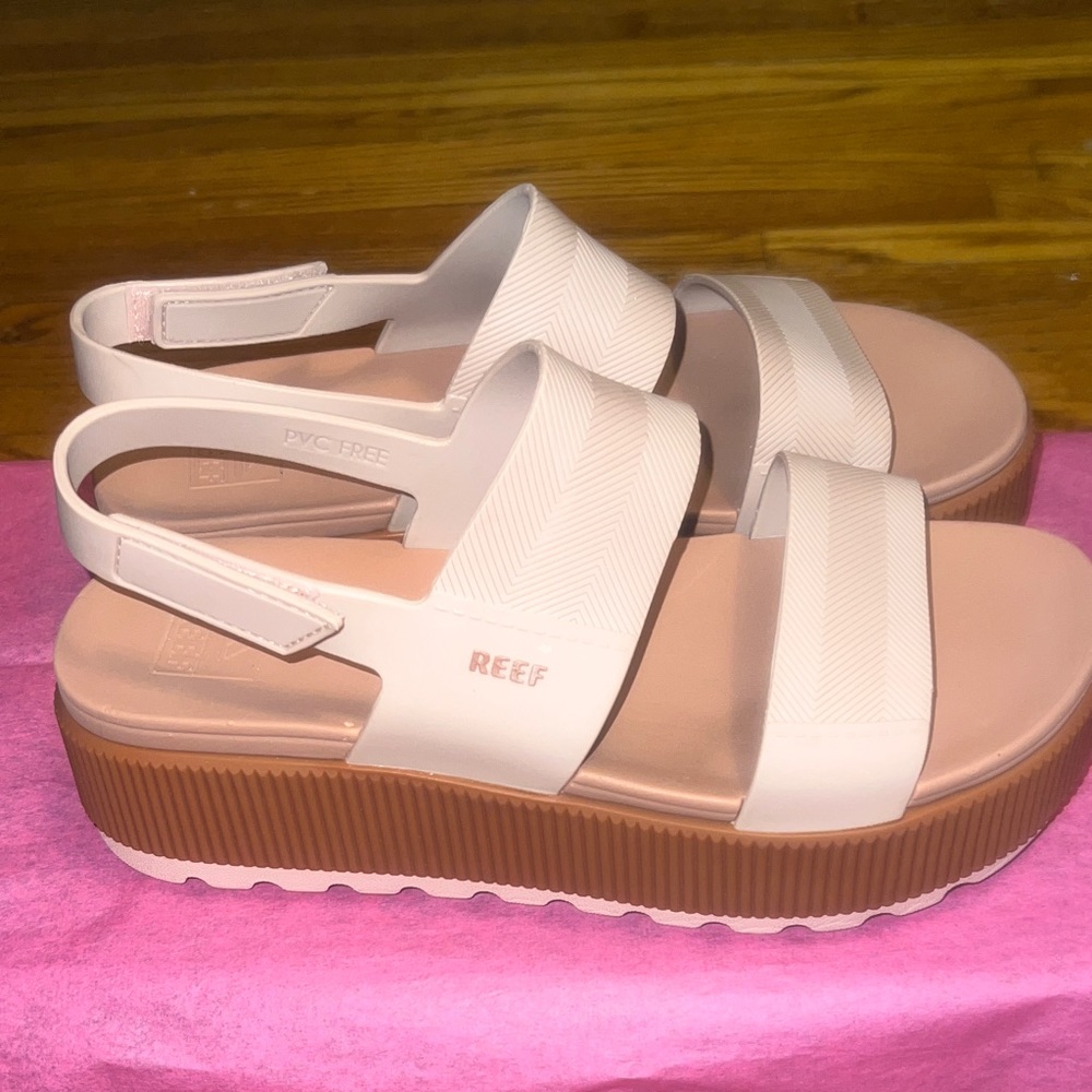 Reef Water Vista Women’s Dual-Strap Slide Sandals in Blush